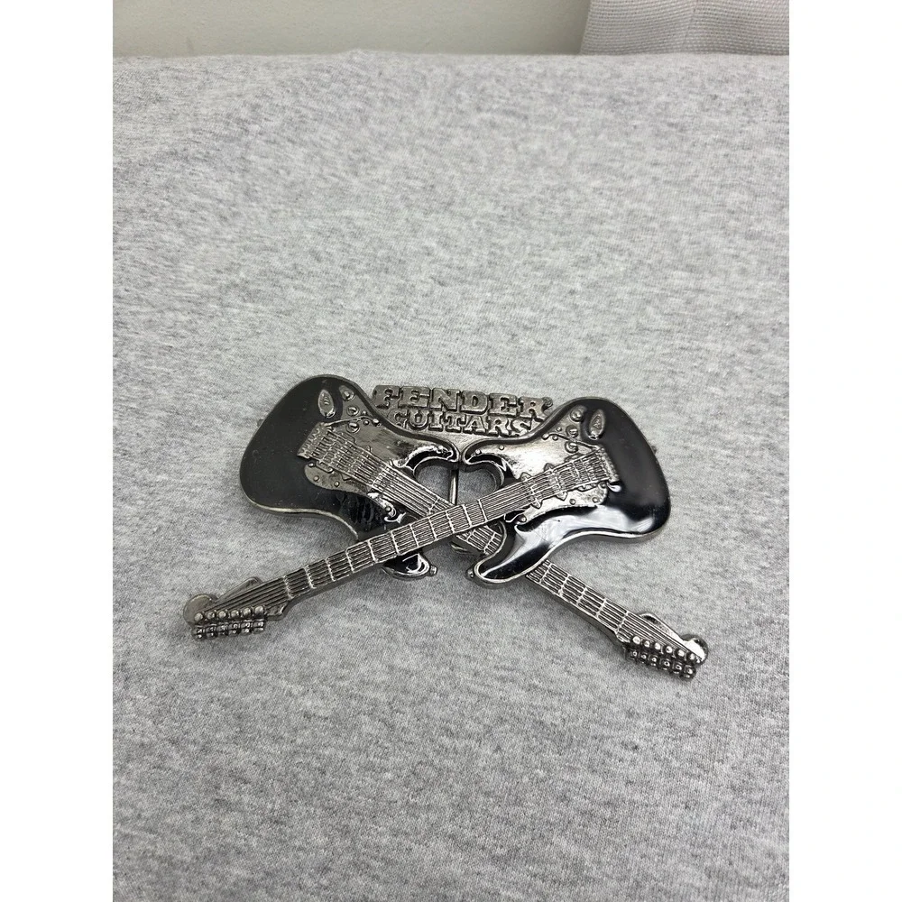 Large Oversized Fender Guitar Belt Buckle Rock Music Novelty Statement Piece